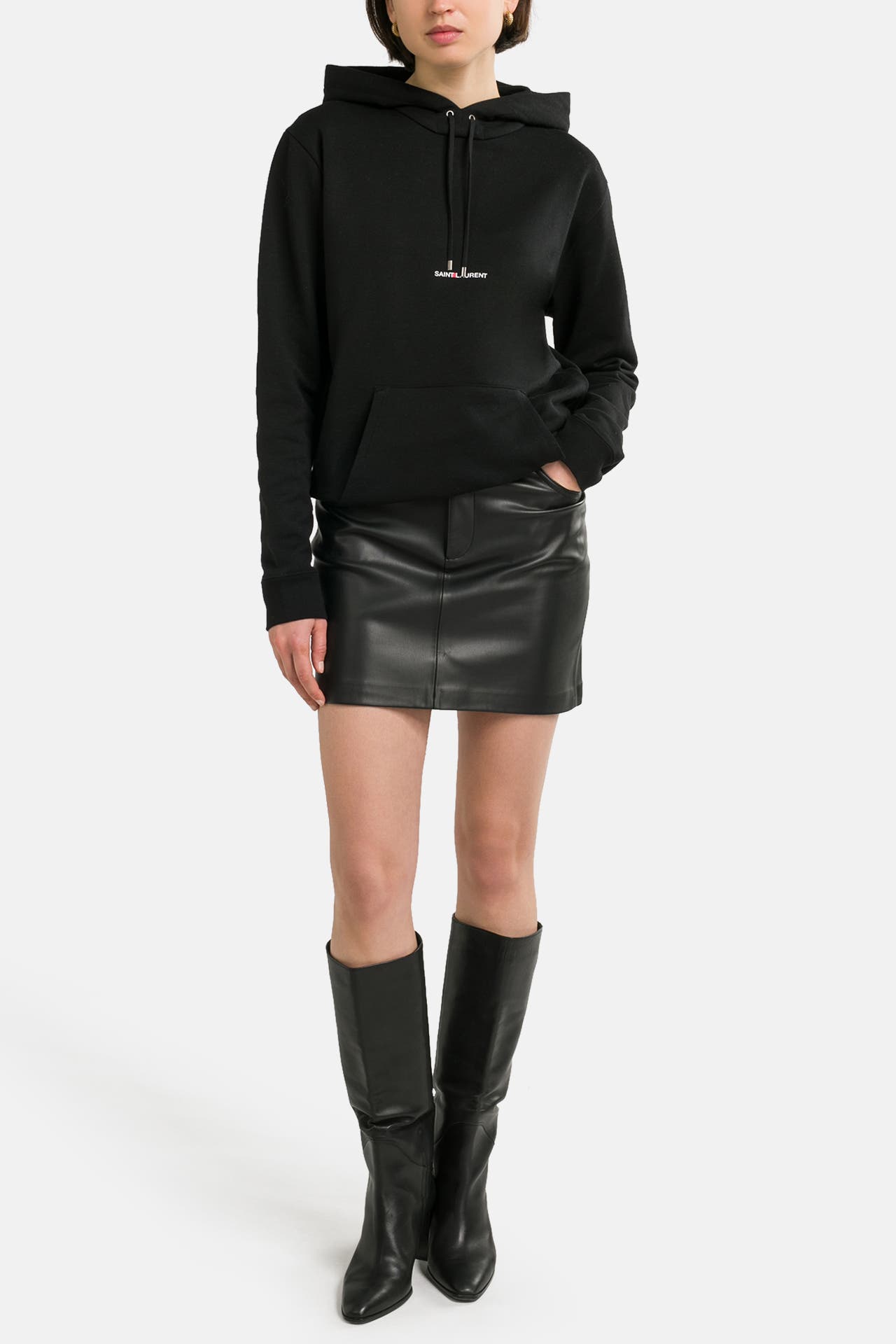 SAINT LAURENT Hoodie schwarz, Bild 1