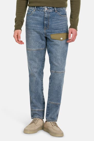 DESIGUAL - Jeans zweifarbig straight