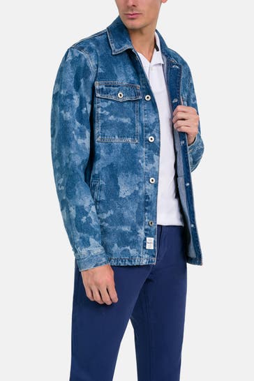 PEPE JEANS Jeansjacke blau gemustert