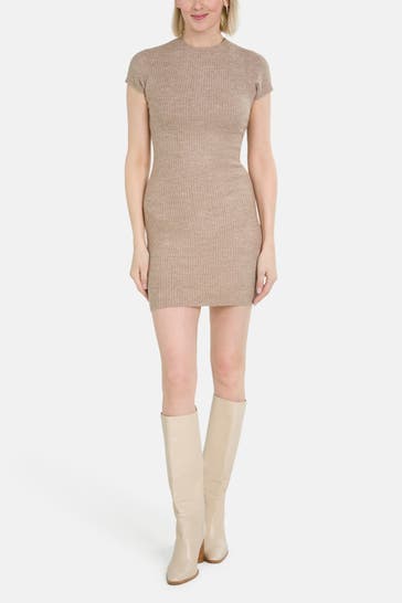 GUESS Strickkleid beige