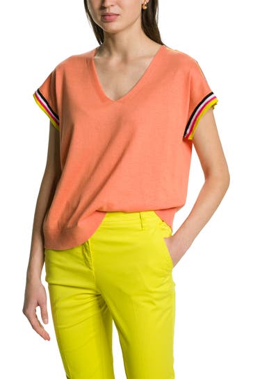 MARC CAIN SPORTS Leinenmix-Shirt orange