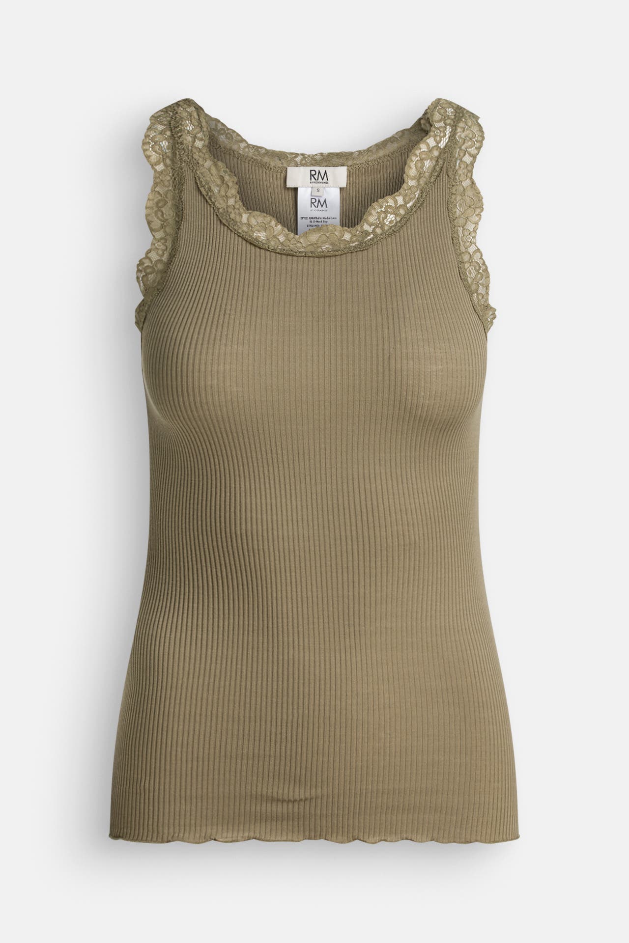 RM BY ROSEMUNDE Spitzentop 'Balta' oliv, Bild 1