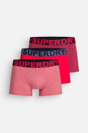 SUPERDRY 3er-Pack Boxer Trunks mehrfarbig