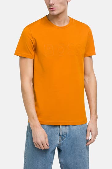 BOSS GREEN T-Shirt 'Teebo' orange