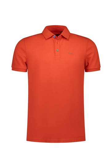 NEW ZEALAND AUCKLAND Polo-Shirt orangerot