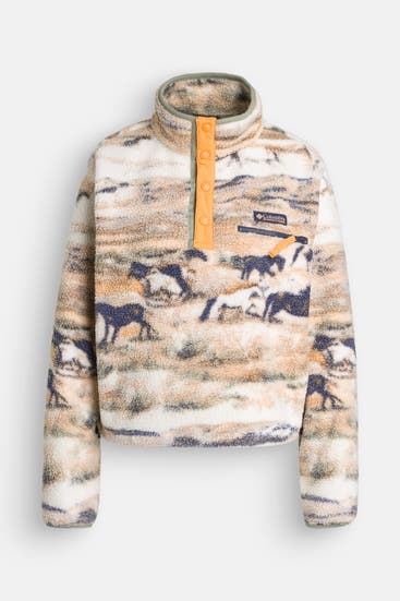 COLUMBIA - Fleece-Troyer 'Helvetia™' gemustert