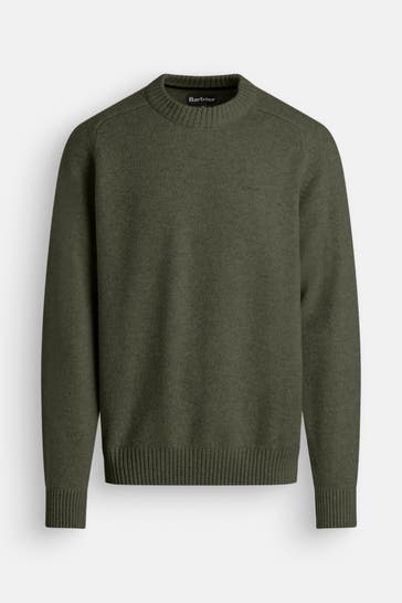 BARBOUR Wollpullover tannengrün