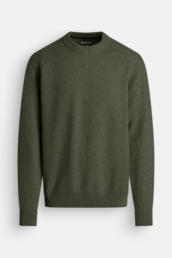 BARBOUR Wollpullover tannengrün