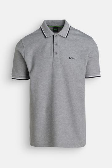 BOSS Polo-Shirt 'Paddy Pro' grau
