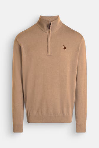 U.S. POLO ASSN. Strick-Troyer camel
