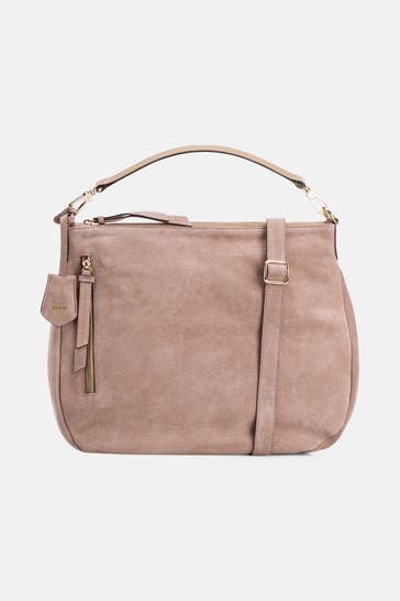 ABRO Schultertasche taupe
