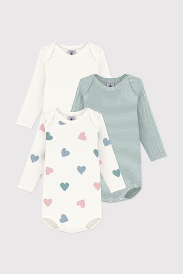 PETIT BATEAU 3er-Pack Bodies mehrfarbig