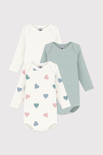 PETIT BATEAU 3er-Pack Bodies mehrfarbig