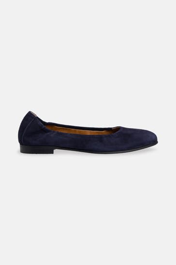 DONNA CAROLINA Leder-Ballerinas 'Clara' marine