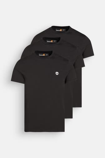 TIMBERLAND 3er-Pack T-Shirts schwarz