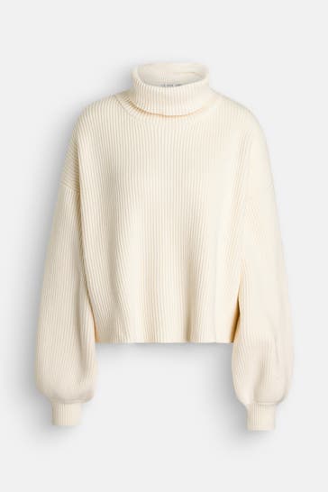 GESTUZ Rollkragenpullover ecru