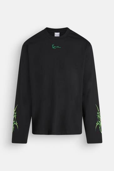 KARL KANI Longsleeve schwarz