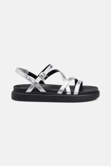 CLARKS Sandalen 'Aristella Rose' silber