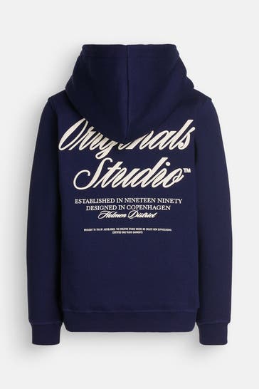 JACK & JONES Hoodie dunkelblau