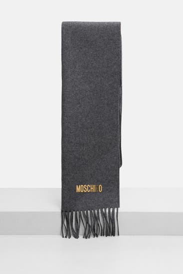 MOSCHINO - Wollschal dunkelgrau
