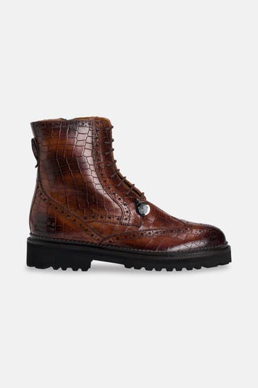 MELVIN & HAMILTON Budapester-Stiefel 'Maria 14' braun