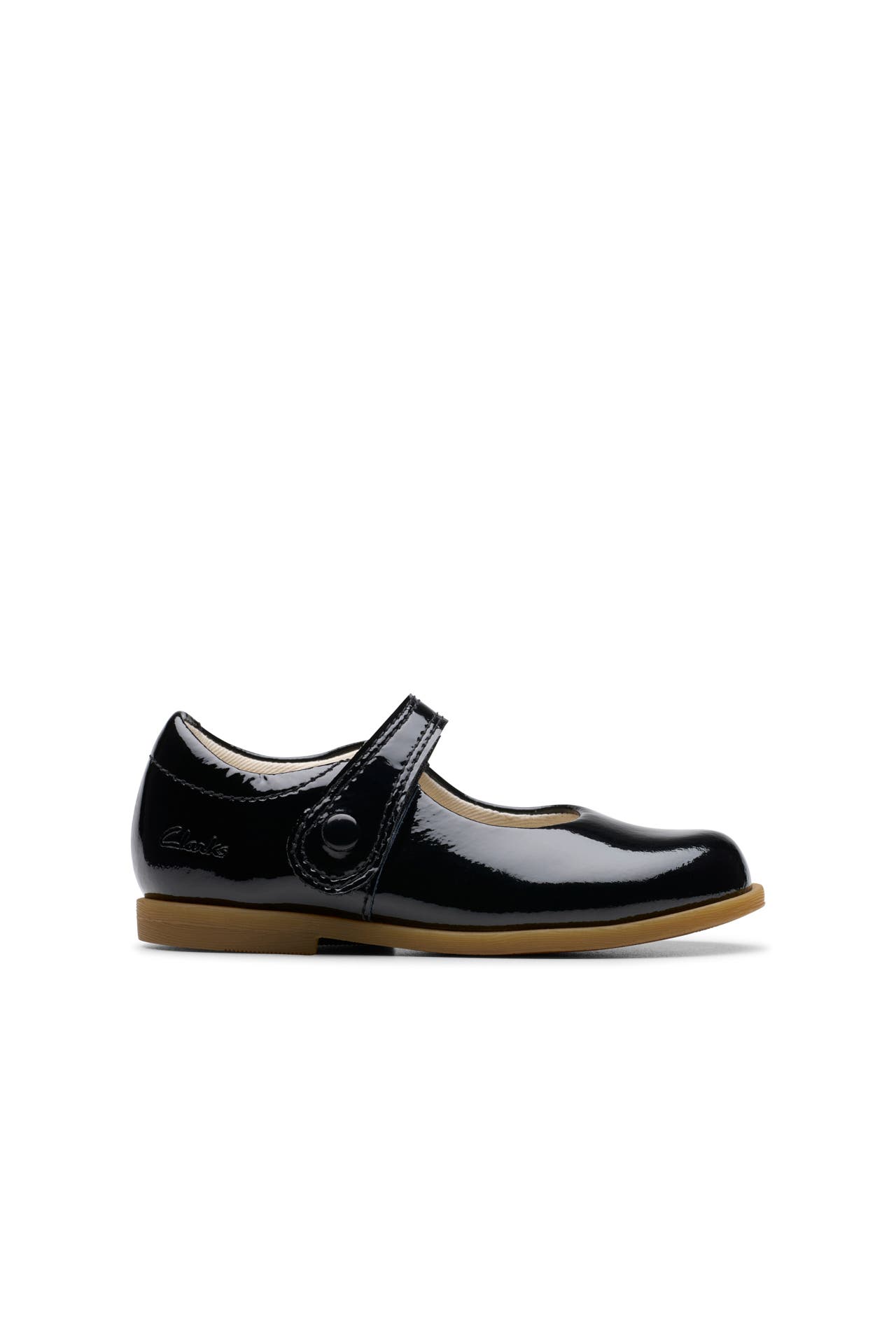 CLARKS Lack-Ballerinas 'Drew Tap' schwarz, Bild 1