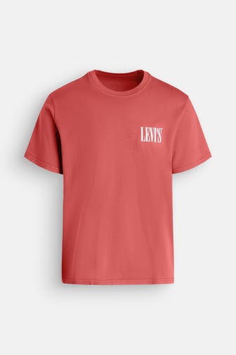 LEVI'S® T-Shirt ziegelrot