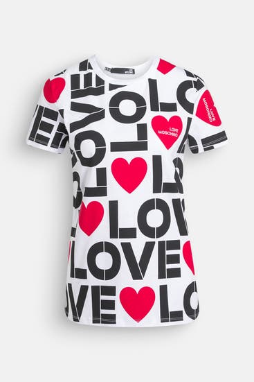 LOVE MOSCHINO - T-Shirt gemustert