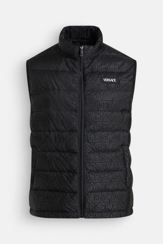 VERSACE Daunenweste schwarz