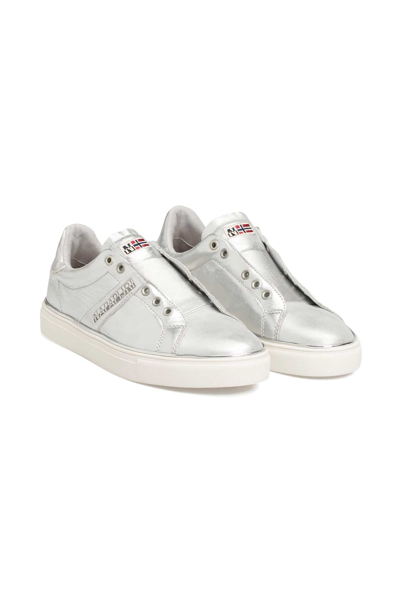 NAPAPIJRI Ledersneaker 'Alicia' silber , Bild 1