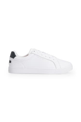 TOMMY HILFIGER Ledersneaker weiß