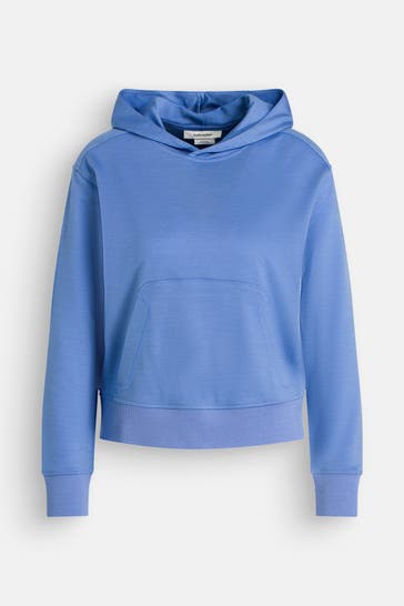 ICEBREAKER Hoodie 'Merino Crush II' azurblau