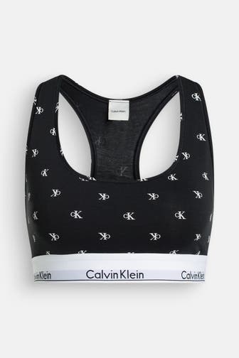 CK UNDERWEAR Bralette schwarz gemustert