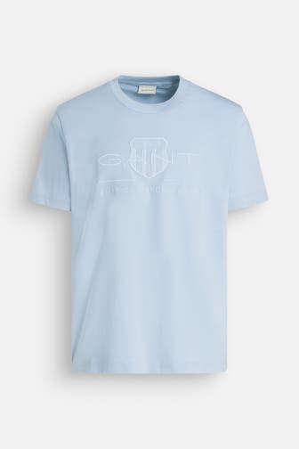 GANT T-Shirt taubenblau