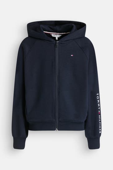 TOMMY HILFIGER Sweatjacke dunkelblau