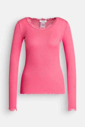 ROSEMUNDE Seidenmix-Longsleeve pink