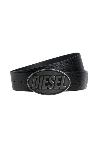DIESEL Ledergürtel schwarz