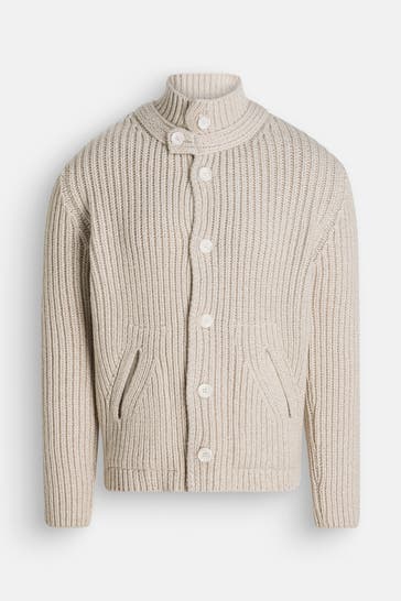 DANIELE FIESOLI Woll-Cardigan beige