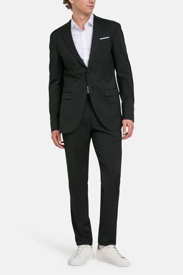 JOOP! Wollmix-Anzug 'Travel/Damon' schwarz