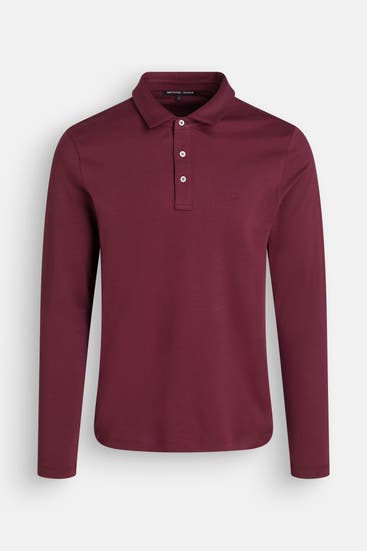 MICHAEL KORS - Langarm-Polo burgunder