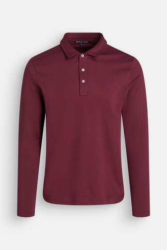 MICHAEL KORS Langarm-Polo burgunder