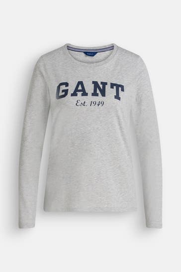 GANT Longsleeve hellgrau
