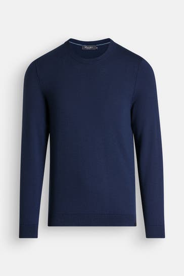 MAERZ MUENCHEN Wollpullover dunkelblau