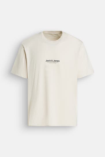 JACK & JONES T-Shirt ecru