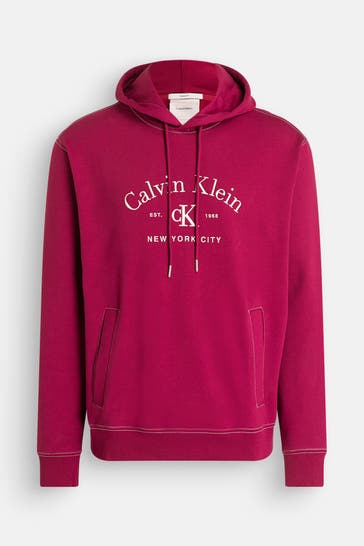CALVIN KLEIN Hoodie weinrot