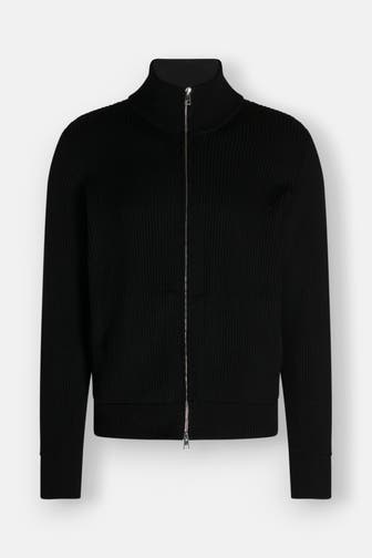 ROBERTO COLLINA Merinojacke schwarz