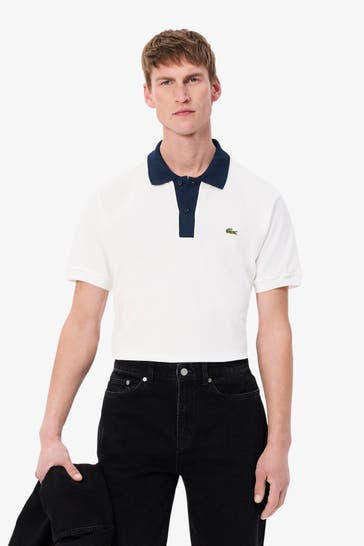 LACOSTE Polo-Shirt weiß