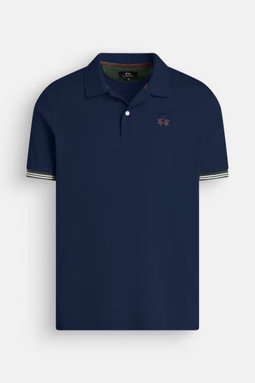LA MARTINA Polo-Shirt dunkelblau