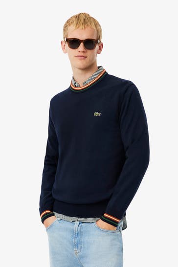 LACOSTE Strickpullover marineblau