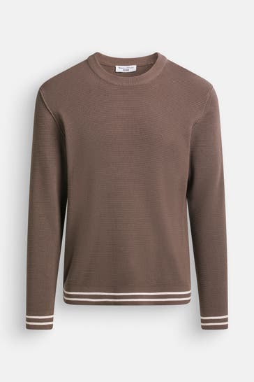 MARC O'POLO Strickpullover braun
